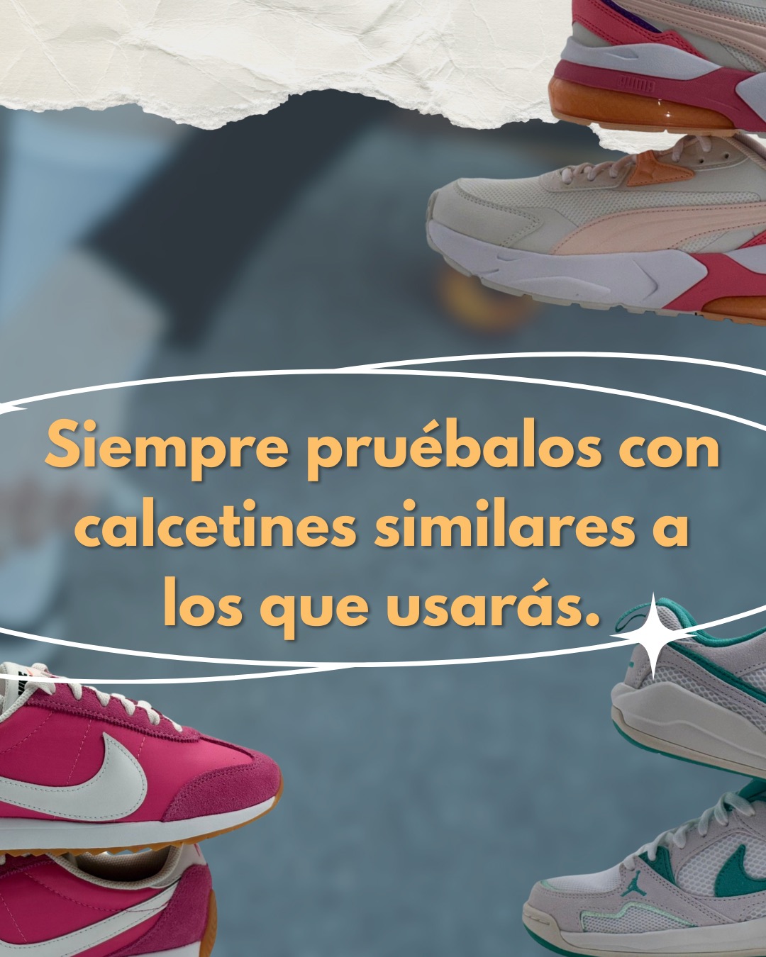Pruébalos con calcetines similares
